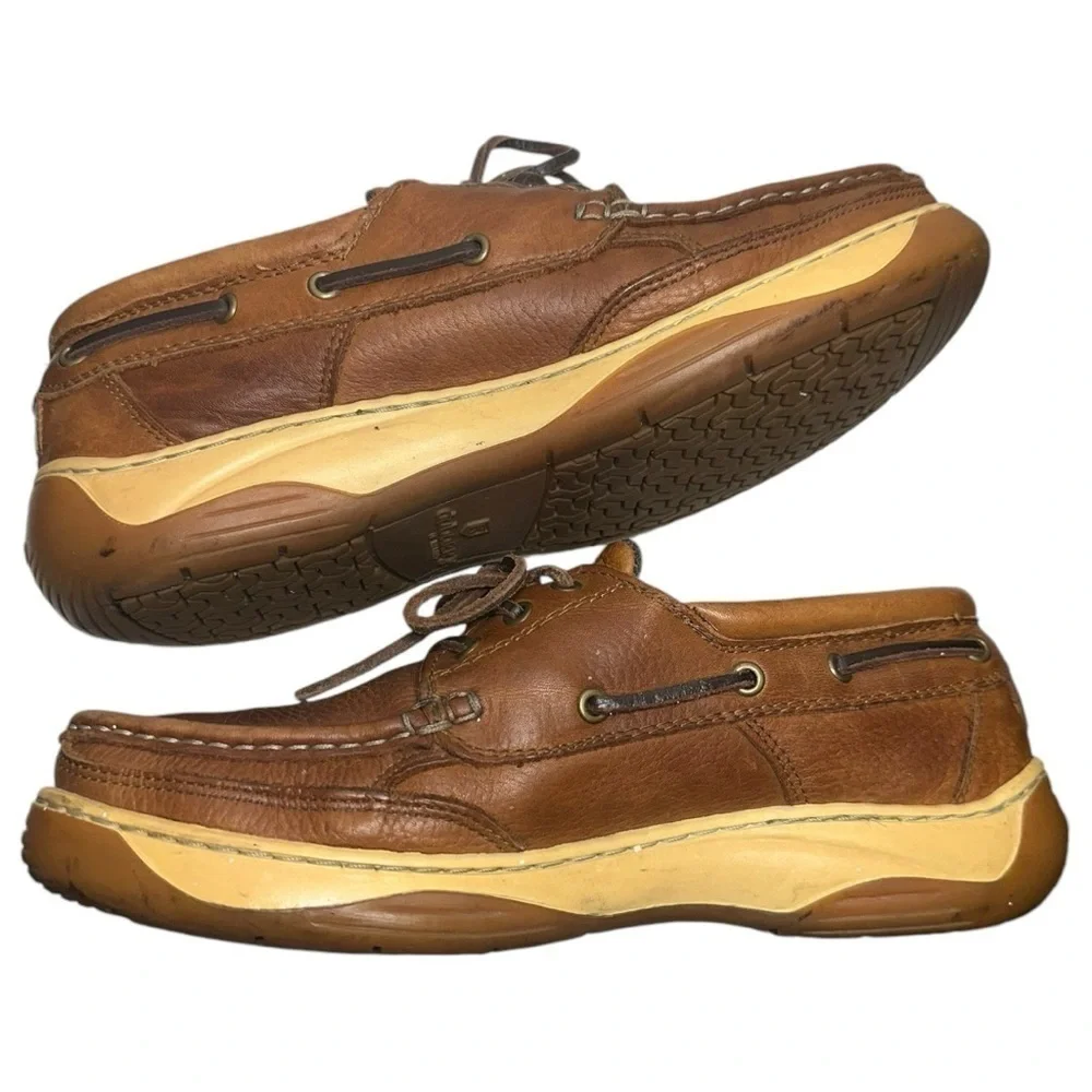 Dubarry of Ireland Men’s Size 7.5 Brown Leather Casual Gore-Tex Boat Deck Shoes
